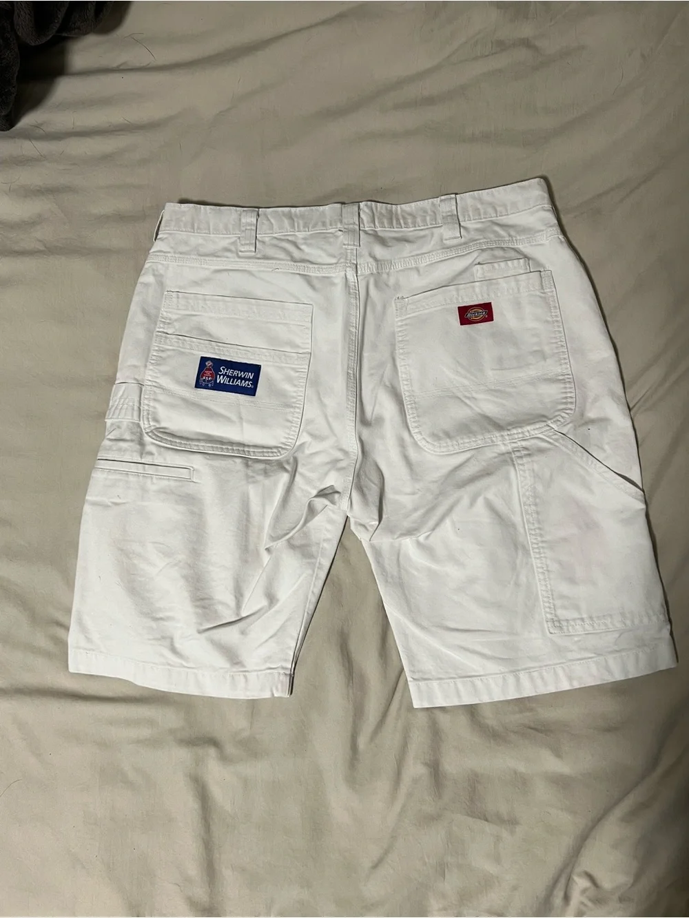 Dickies Sherwin Williams Painter Carpenter Shorts White sz36